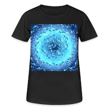 Sea Galaxy - Women's Breathable T-Shirt - black - Front - AI Model Female 172 light (172cm)