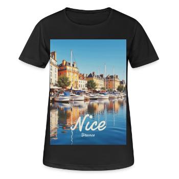 Nice Port of Nice - Women's Breathable T-Shirt - black - Front - AI Model Female 172 light (172cm)