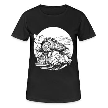 Train - T-shirt respirant Femme - noir - Devant - AI Model Female 172 light (172cm)