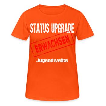 Jugendweihe - Jugendweihe 2026 - Frauen T-Shirt atmungsaktiv - Neonorange - Vorne - AI Model Female 172 dark (172cm)