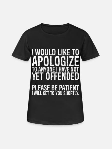 I would like to apologize to anyone I have not yet - Women's Breathable T-Shirt - black
