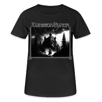 Synthé de donjon - T-shirt respirant Femme - noir - Devant - AI Model Female 172 light (172cm)