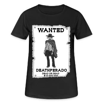 Cowboy squelette - T-shirt respirant Femme - noir - Devant - AI Model Female 172 light (172cm)