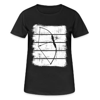 Bow hunting - Women's Breathable T-Shirt - black - Front - AI Model Female 172 light (172cm)