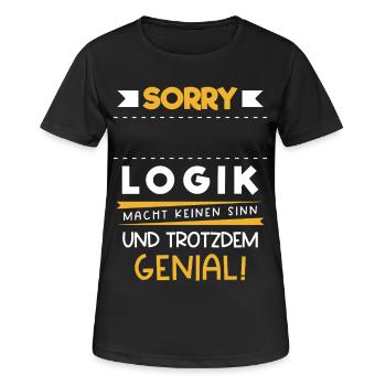 Métier Personnalisable Logique Nom Cadeau Drôle - T-shirt respirant Femme - noir - Devant - AI Model Female 172 light (172cm)