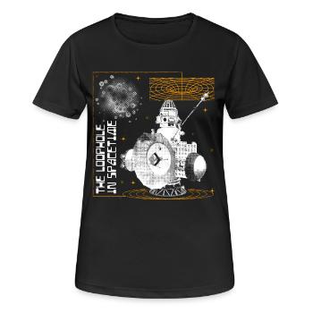 Faille dans l’espace-temps - T-shirt respirant Femme - noir - Devant - AI Model Female 172 light (172cm)