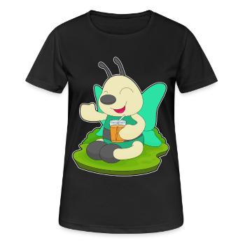 Schmetterling Saft - Frauen T-Shirt atmungsaktiv - Schwarz - Vorne - AI Model Female 172 light (172cm)
