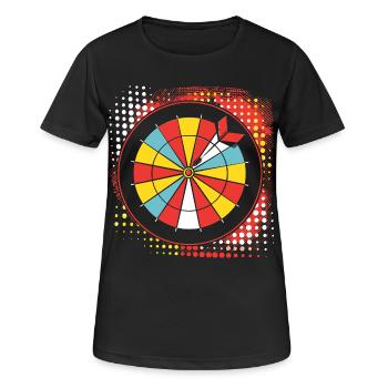 Dart Skizze - Frauen T-Shirt atmungsaktiv - Schwarz - Vorne - AI Model Female 172 light (172cm)