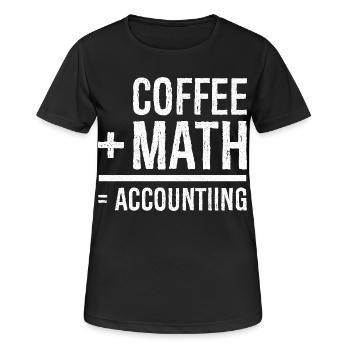 café math comptabilité - T-shirt respirant Femme - noir - Devant - AI Model Female 172 light (172cm)