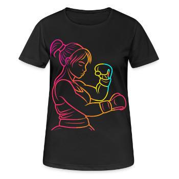 Kickboxer 90s - Women's Breathable T-Shirt - black - Front - AI Model Female 172 light (172cm)