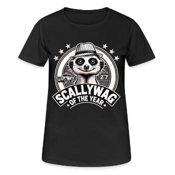 Scallywag de l’année Suricate Cadeau drôle - T-shirt respirant Femme - noir - Devant - AI Model Female 172 light (172cm)