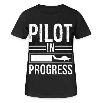 Pilot In progress - Women's Breathable T-Shirt - black - Front - AI Model Female 172 light (172cm)