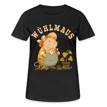 Garden Vole Hobby Gardener Gardener Gift - Women's Breathable T-Shirt - black - Front - AI Model Female 172 light (172cm)