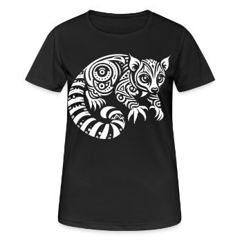 Kinkajou tribal - T-shirt respirant Femme - noir - Devant - AI Model Female 172 light (172cm)