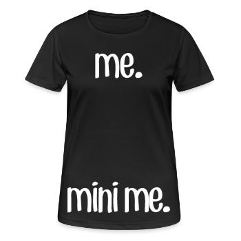 Ich & M Ich - Frauen T-Shirt atmungsaktiv - Schwarz - Vorne - AI Model Female 172 light (172cm)