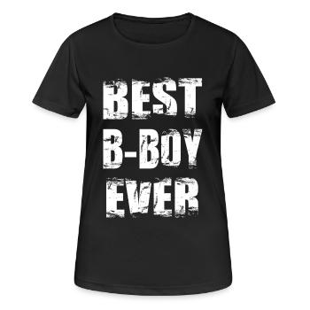 Bester B Boy aller Zeiten - Frauen T-Shirt atmungsaktiv - Schwarz - Vorne - AI Model Female 172 light (172cm)