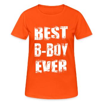 Bester B Boy aller Zeiten - Frauen T-Shirt atmungsaktiv - Neonorange - Vorne - AI Model Female 172 dark (172cm)