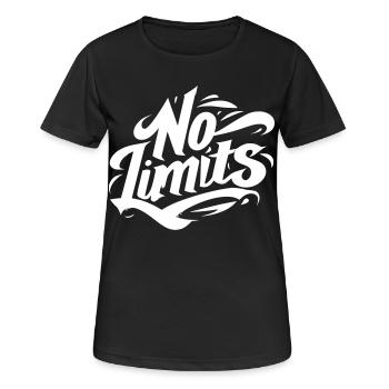 no limits - Women's Breathable T-Shirt - black - Front - AI Model Female 172 light (172cm)