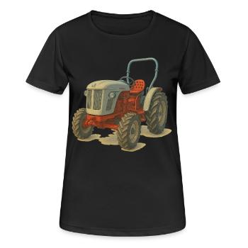 Holland Traktor - Frauen T-Shirt atmungsaktiv - Schwarz - Vorne - AI Model Female 172 light (172cm)