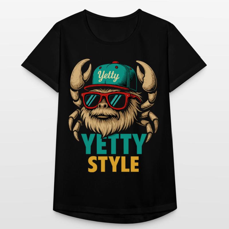 Yetty Style Yeti Graphic Frauen T-Shirt atmungsaktiv