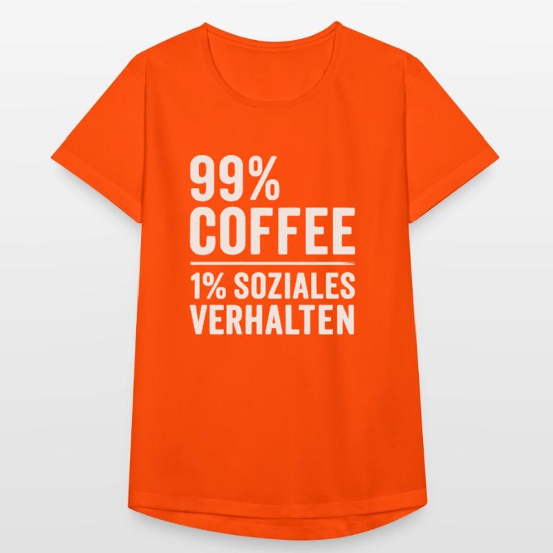 99 % Kaffee Frauen T-Shirt atmungsaktiv