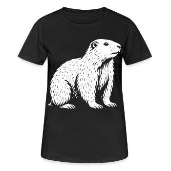 Roi de la Tranquillité Alpine - T-shirt respirant Femme - noir - Devant - AI Model Female 172 light (172cm)