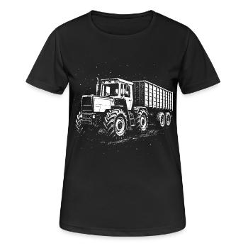 Centrale électrique la nuit - T-shirt respirant Femme - noir - Devant - AI Model Female 172 light (172cm)