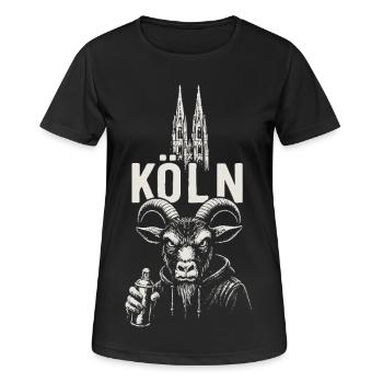 Rébellion de la ville de la cathédrale - T-shirt respirant Femme - noir - Devant - AI Model Female 172 light (172cm)