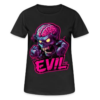 Evil Zombie - Women's Breathable T-Shirt - black - Front - AI Model Female 172 light (172cm)