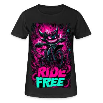 Chevauchée démoniaque - T-shirt respirant Femme - noir - Devant - AI Model Female 172 light (172cm)