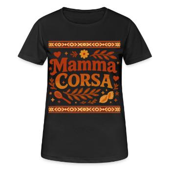 Mamma Corsa - T-shirt respirant Femme - noir - Devant - AI Model Female 172 light (172cm)