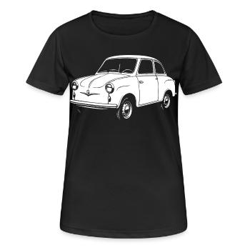 Cult ball on wheels - Women's Breathable T-Shirt - black - Front - AI Model Female 172 light (172cm)
