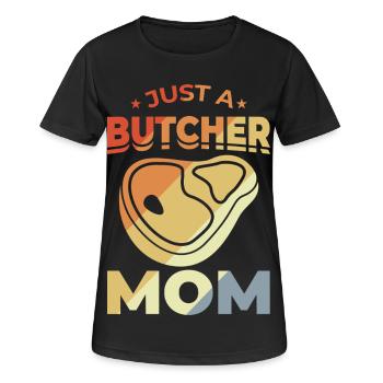 Schlachter Mutter - Frauen T-Shirt atmungsaktiv - Schwarz - Vorne - AI Model Female 172 light (172cm)