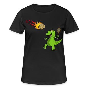 Rücksendung an den Absender - Frauen T-Shirt atmungsaktiv - Schwarz - Vorne - AI Model Female 172 light (172cm)