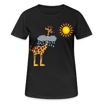 In search of the sun - Women's Breathable T-Shirt - black - Front - AI Model Female 172 light (172cm)
