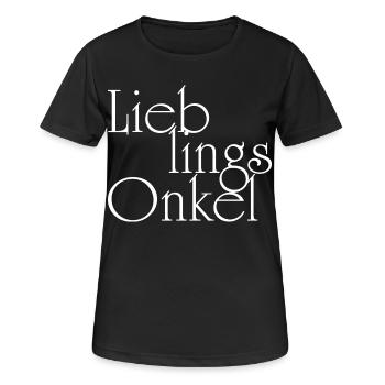 Oncle préféré - Oncle - T-shirt respirant Femme - noir - Devant - AI Model Female 172 light (172cm)