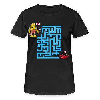 The labyrinth of love - Women's Breathable T-Shirt - black - Front - AI Model Female 172 light (172cm)