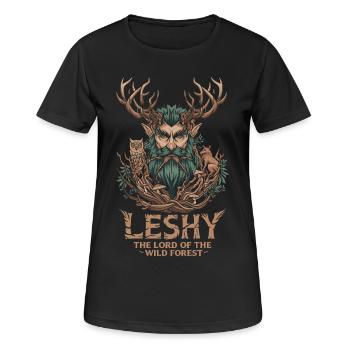 Leshy Wild Forest Spirit Slavic Design - Women's Breathable T-Shirt - black - Front - AI Model Female 172 light (172cm)