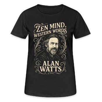 Zen Mind Western Words Art - Women's Breathable T-Shirt - black - Front - AI Model Female 172 light (172cm)