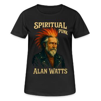 Spiritual Punk Alan Watts Shirt - Women's Breathable T-Shirt - black - Front - AI Model Female 172 light (172cm)