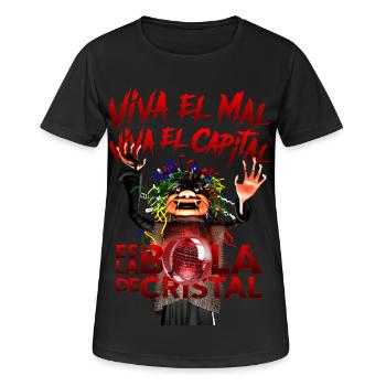 Die Hexen-Panne - es lebe das Böse, es lebe das Kapital - Frauen T-Shirt atmungsaktiv - Schwarz - Vorne - AI Model Female 172 light (172cm)