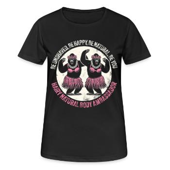 Hula Dancer Gorilla Celebration Tee - Women's Breathable T-Shirt - black - Front - AI Model Female 172 light (172cm)