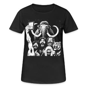Savage Lion Pride Digital Art - Women's Breathable T-Shirt - black - Front - AI Model Female 172 light (172cm)