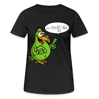 Smart bird - Women's Breathable T-Shirt - black - Front - AI Model Female 172 light (172cm)