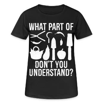 quelle partie de ne comprenez-vous pas - T-shirt respirant Femme - noir - Devant - AI Model Female 172 light (172cm)