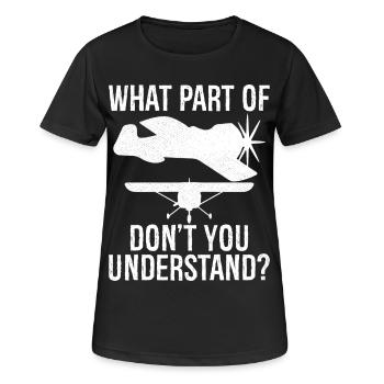 quelle partie de ne comprenez-vous pas - T-shirt respirant Femme - noir - Devant - AI Model Female 172 light (172cm)