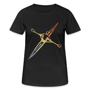 Rudder Sketch Vintage Look - Women's Breathable T-Shirt - black - Front - AI Model Female 172 light (172cm)