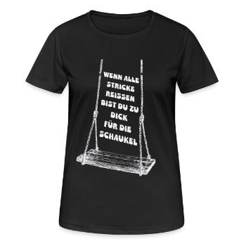 When all else fails - Women's Breathable T-Shirt - black - Front - AI Model Female 172 light (172cm)