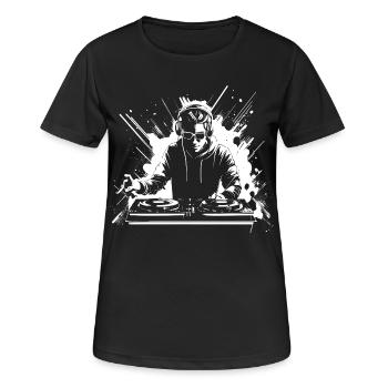 Dj Graphics - T-shirt respirant Femme - noir - Devant - AI Model Female 172 light (172cm)