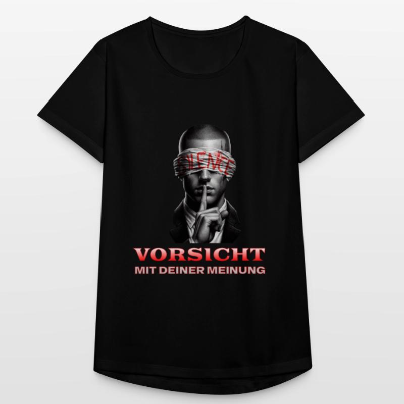 Beware, Subtle Message with a Blindfold Women's Breathable T-Shirt